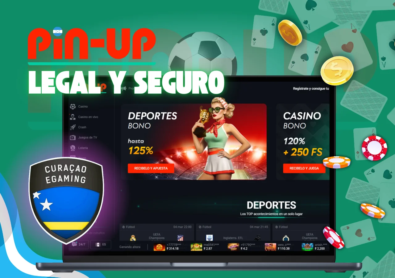 Un sitio de apuestas legal y seguro con licencia de Curaçao.