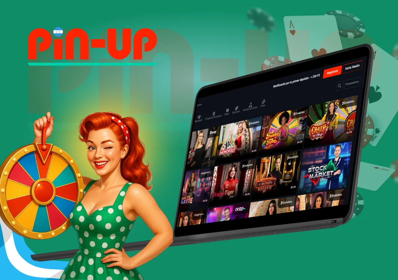 Pin-Up casino en vivo transmite juegos con crupieres reales